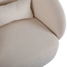 Load image into Gallery viewer, This stylish armchair features a swiveling base, making it an ideal choice for children&#39;s bedrooms or playrooms. Thanks to its lightweight construction and comfortable design, your kid will love spending time in their new beige swivel chair.
