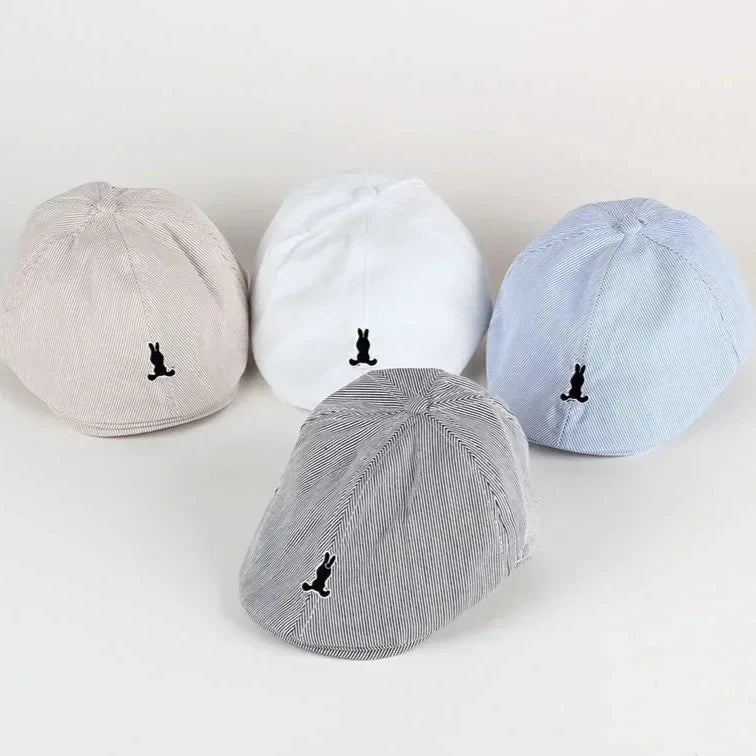 Enliven your little one's charm and coziness with our endearing cotton hat featuring a rabbit design in white, khaki, blue, and grey! Perfect for ages 1 to 5, this hat offers both fashion and functionality.