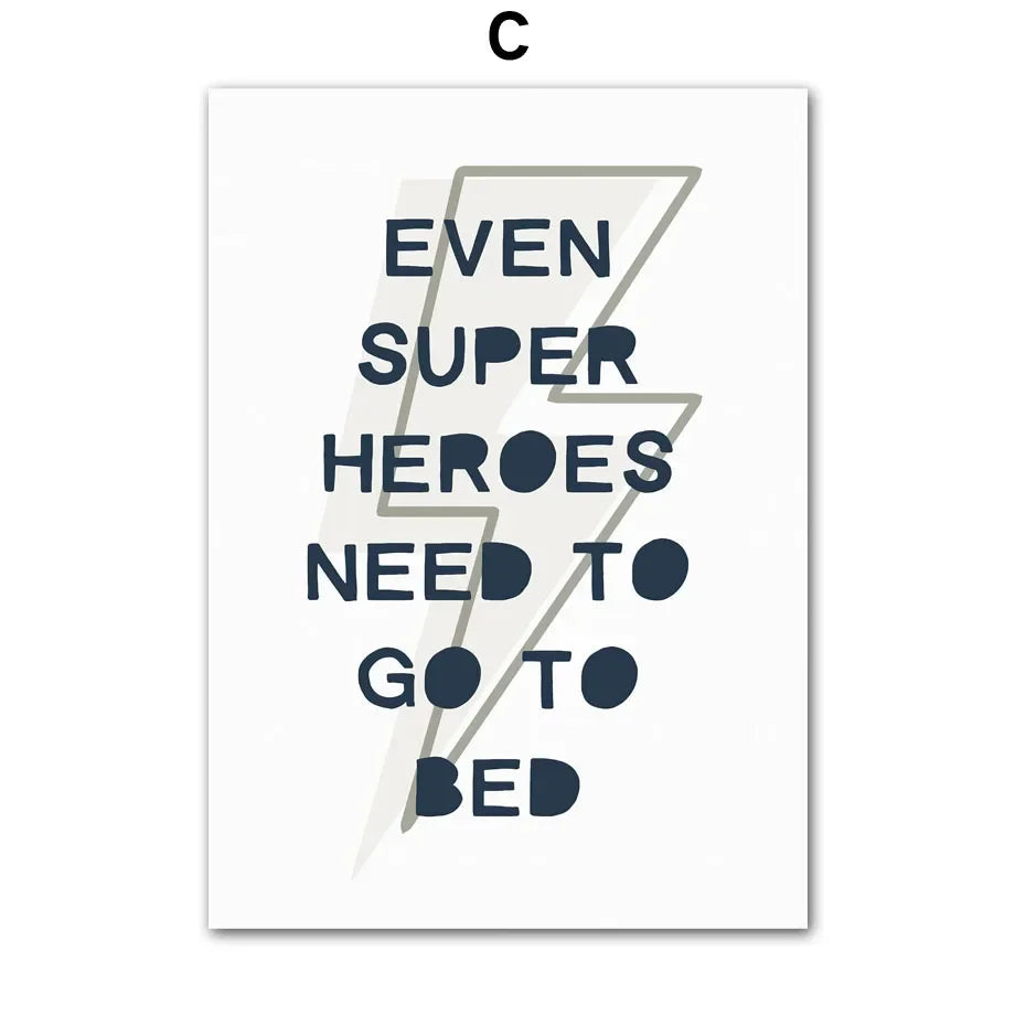 Get your kids' spaces superhero-ready with these amazing canvas art prints! Transform your kids' room into a superhero haven with these super cool prints. (Capes and tights not included, but your little ones will feel like they have superpowers with these hanging on their walls!)