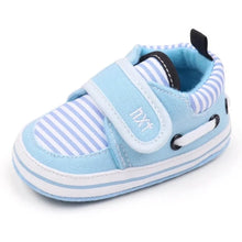 Load image into Gallery viewer, Your little one will be the most stylish walker on the block with these adorable sneakers! Built with a non-slip cotton sole, these shoes are perfect for those first steps and will keep your little rascal safe and secure. Give your child the best start with these fashionable and functional shoes.
