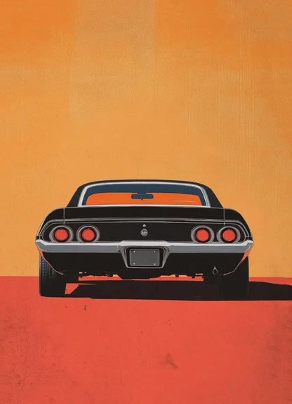 Vintage Classic Sports Car Art on Canvas