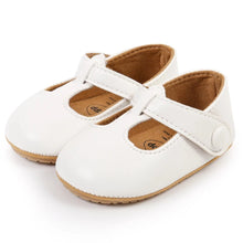 Load image into Gallery viewer, Experience unmatched cuteness with these Mary Jane dress shoes for your little one! Available in a variety of colors, these shoes bring style and comfort to your baby&#39;s wardrobe. From newborn to 18 months, your little one will be the most stylish and adorable on the block!
