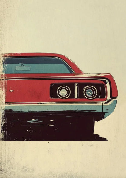 Vintage Classic Sports Car Art on Canvas