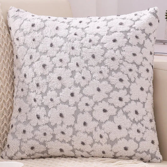 Add comfort and style to your kids' bedroom or playroom with this unique soft grey flower pillowcase. Made of plush fabric, this decorative throw pillowcase provides a luxurious, cozy, and cuddly experience. Enhance the look of your space with this statement piece.