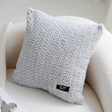 Load image into Gallery viewer, Transform your child&#39;s bedroom or playroom with the addition of our modern grey and cream pillowcase. Add a touch of style and comfort to their space, creating a cozy and stylish haven. Elevate their bedroom or playroom with a soft, comfortable touch and a pop of contemporary design.
