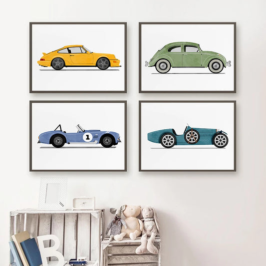 Vintage cars art works on canvas. Transport yourself to another time and place with the timeless charm of these works of art. Each piece is carefully crafted to capture every detail. Rediscover the magic of the past with Nordic Animal Art on Canvas.