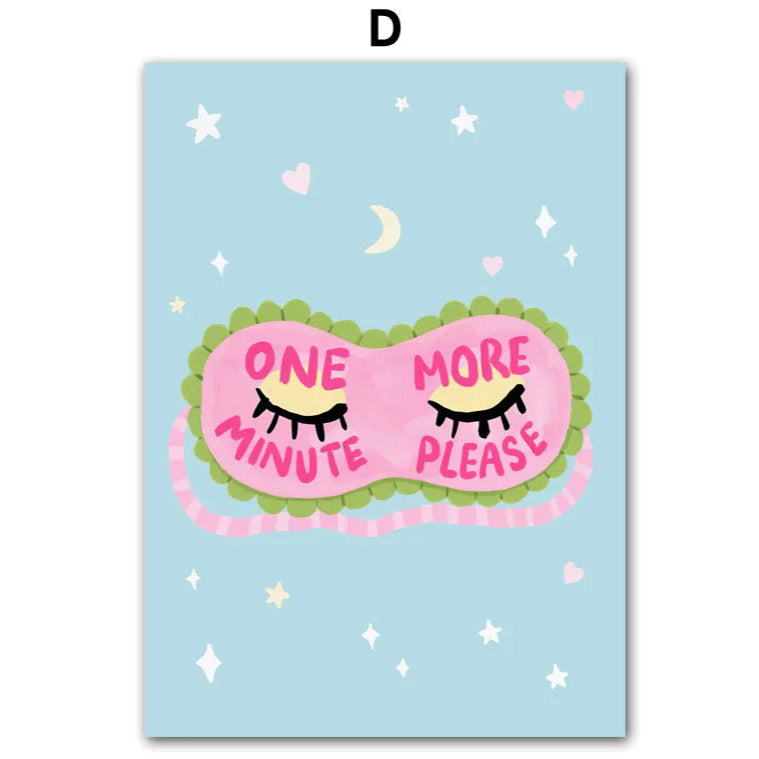 Bring some cute teenage bedroom vibes to your kid's walls with this amazing art on canvas. Instantly transform your child's room into a dreamy paradise!