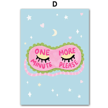 Bring some cute teenage bedroom vibes to your kid's walls with this amazing art on canvas. Instantly transform your child's room into a dreamy paradise!