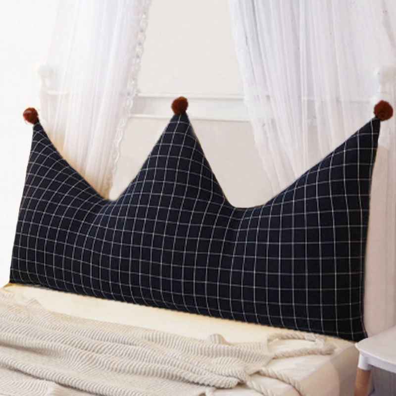 Chic meets comfort with this plush Plaid Headboard Pillow! Perfect for any princess, this delightfully long pillow provides cushioning and style with pearl cotton fillers, and its removable and washable cover comes in black or white. Treat your little one to plush luxury today.   Sizes: 23.62 x 17.71 inches (60cm x 45cm) 35.43 x 27.55 inches (90cm x 70cm) 47.24 x 27.55 inches (120cm x 70cm) 59.05 x 27.55 inches (150cm x 70cm) 70.86 x 29.52 inches (180cm x 75cm)