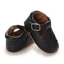 Load image into Gallery viewer, Introduce your little one to the world of fashion with our Little Leaf Baby Shoes. This exquisite collection features multiple colors and sizes, perfect for newborns up to 18 months old. Choose from a variety of shades such as blue, black, beige, and gold, all designed to add a touch of cuteness to your baby&#39;s wardrobe.
