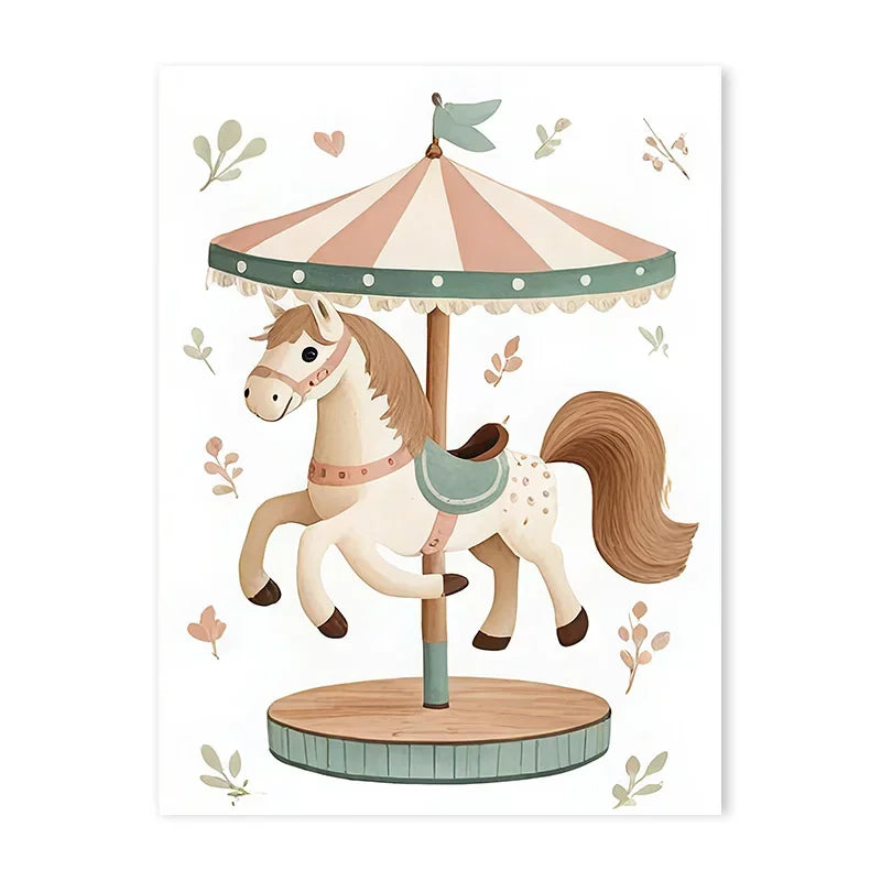 Elevate the ambiance in your child's bedroom or playroom with this stunning art on canvas. Instantly transport your little one's space into a whimsical retreat.