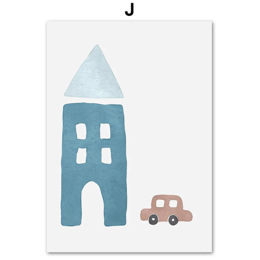 Brighten up your little one's bedroom or playroom with this delightful "On the Road" canvas art! Perfect for tiny adventurers who dream of big journeys and exciting destinations. A fun addition to any wall that needs a splash of imagination!