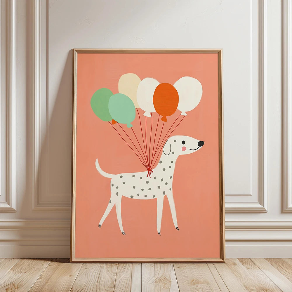 Playful pups on canvas bring whimsical charm to your little one's bedroom or teen's hangout space. These adorable doggy designs add a pawsome touch to any playroom wall!