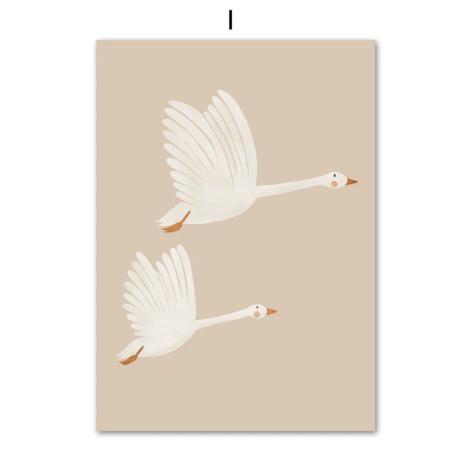 Transform your child's bedroom, nursery, or playroom into a whimsical world with our Retro Animals Wall Art. Choose from a variety of designs and sizes to find the perfect fit for your space. Please note that frames are not included.