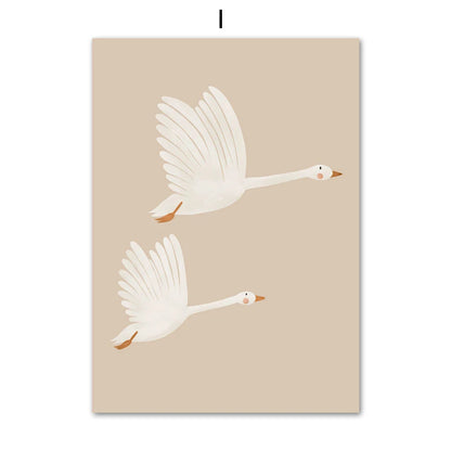 Transform your child's bedroom, nursery, or playroom into a whimsical world with our Retro Animals Wall Art. Choose from a variety of designs and sizes to find the perfect fit for your space. Please note that frames are not included.