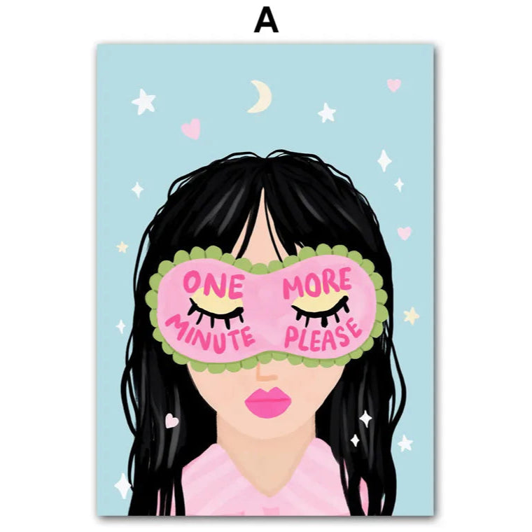 Bring some cute teenage bedroom vibes to your kid's walls with this amazing art on canvas. Instantly transform your child's room into a dreamy paradise!