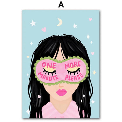 Bring some cute teenage bedroom vibes to your kid's walls with this amazing art on canvas. Instantly transform your child's room into a dreamy paradise!