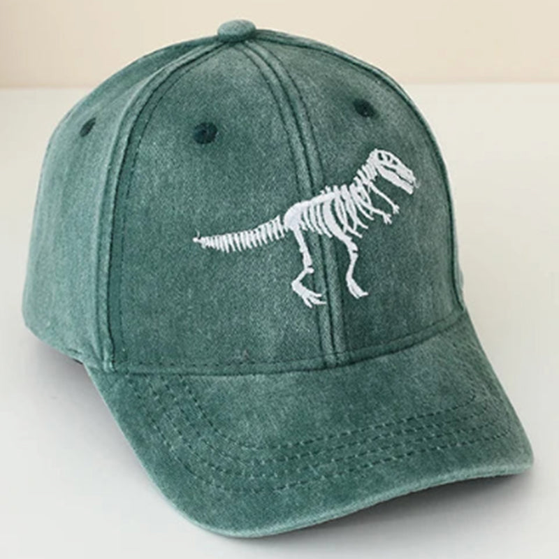 Show off your child's love for dinosaurs and add a playful touch to their outfits with the Kid's Dino Baseball Hat. With its vibrant colors and eye-catching design, your child will make a statement wherever they go. Not only will they look cool, but they'll also stay protected from the sun with its wide brim. Give your child the ultimate dino-inspired accessory today!