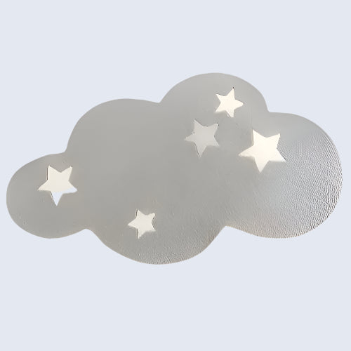 This white cloud and stars rug offers an enchanting addition to your child's bedroom. Crafted from premium polyester for long-lasting appeal, its whimsical cloud and star motif is sure to bring a sense of serene beauty to the space. If there's a slight odor, Don't worry it is non-toxic and harmless just part of the rug creation. Place it in a ventilated area until it's odorless. Add an element of luxurious comfort to your child's space with this stunning rug.