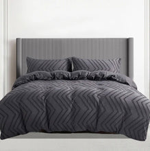 Load image into Gallery viewer, Grey Geometric Bedding Set | Multiple Sizes
