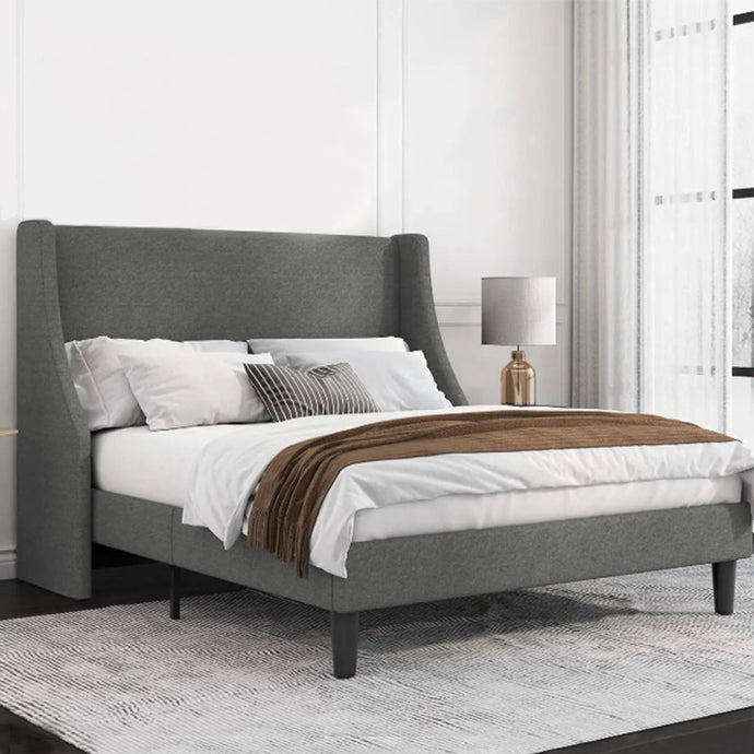 Transform your child or teenager's bedroom into a stylish and comfortable haven with this amazing light grey upholstered bed frame! Experience the ultimate in bedroom comfort and style with this incredible light grey upholstered bed frame! 