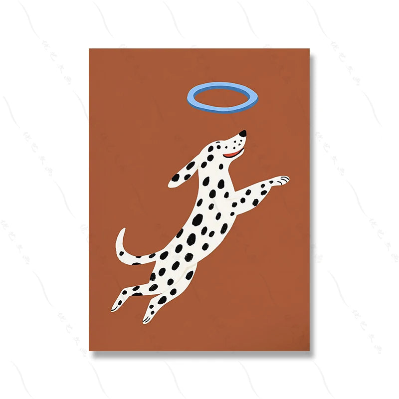 Playful pups on canvas bring whimsical charm to your little one's bedroom or teen's hangout space. These adorable doggy designs add a pawsome touch to any playroom wall!