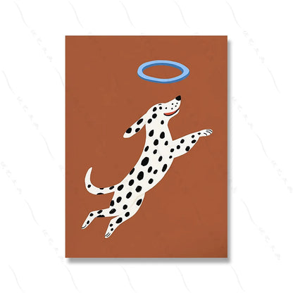 Playful pups on canvas bring whimsical charm to your little one's bedroom or teen's hangout space. These adorable doggy designs add a pawsome touch to any playroom wall!