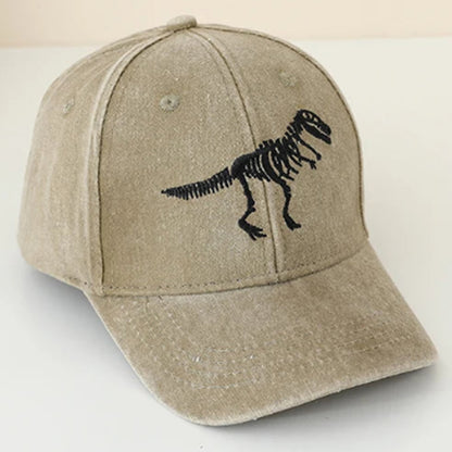 Show off your child's love for dinosaurs and add a playful touch to their outfits with the Kid's Dino Baseball Hat. With its vibrant colors and eye-catching design, your child will make a statement wherever they go. Not only will they look cool, but they'll also stay protected from the sun with its wide brim. Give your child the ultimate dino-inspired accessory today!