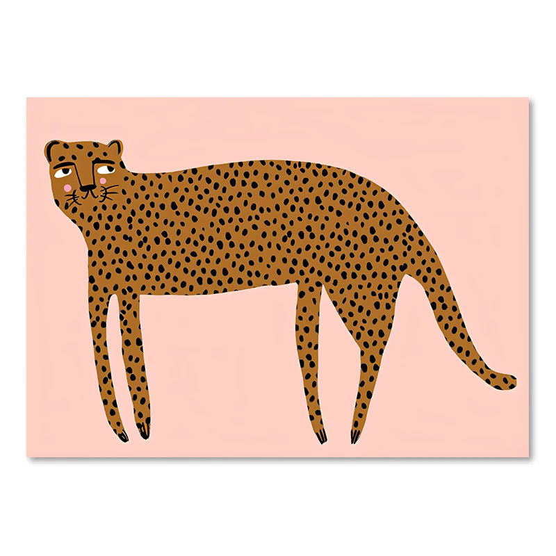 Transform any kids' bedroom or playroom into an inviting space with Sweet Animals Art on Canvas.