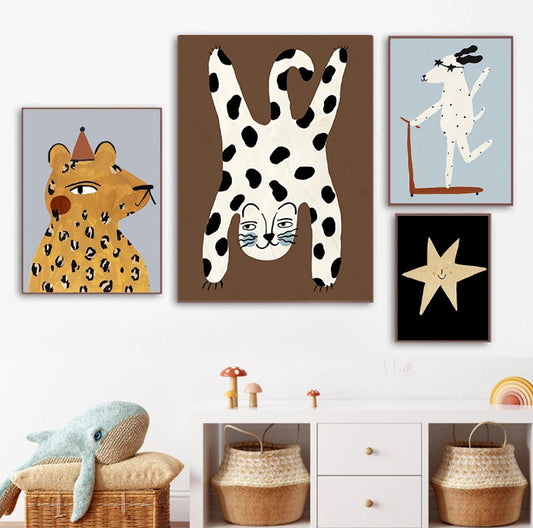 Nordic Animals Art on Canvas