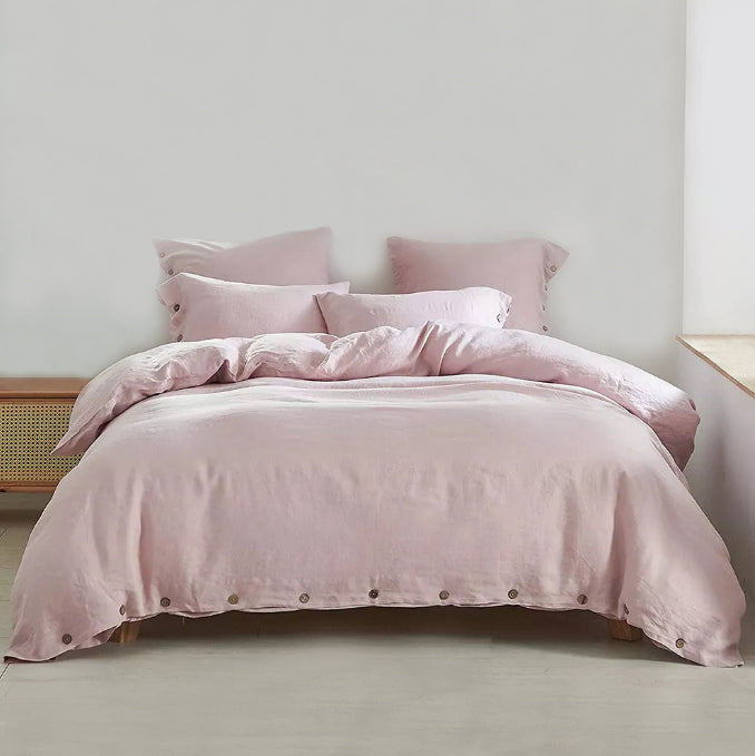 Experience the luxury of linen with this stunning duvet cover for your child's bedroom. With a thread count of 100TC and woven using the finest techniques, this 100% linen cover is both soft and durable. The fabric count of 40 adds to the high-quality feel and is sure to elevate your child's bedroom to a whole new level of comfort and style.