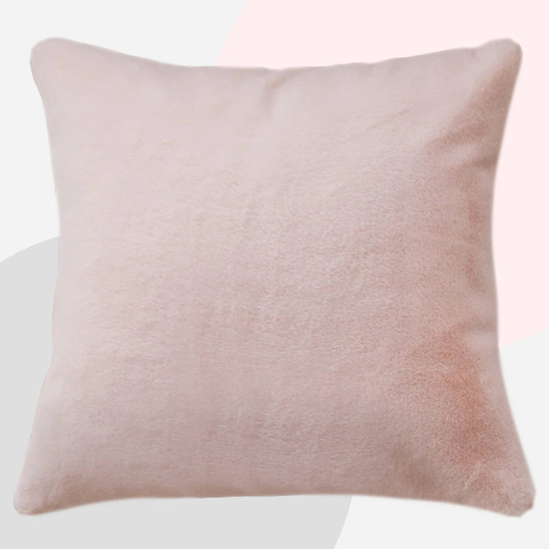Soft pink pillow cover. Indulge in the adorably charming French Pink Plush Pillow Cases, available in multiple designs! Perfect for your children's bedrooms, these pillow covers are sure to bring joy and comfort. Choose from 3 delightful options to add a touch of cuteness to any room. Pillow inserts not included.