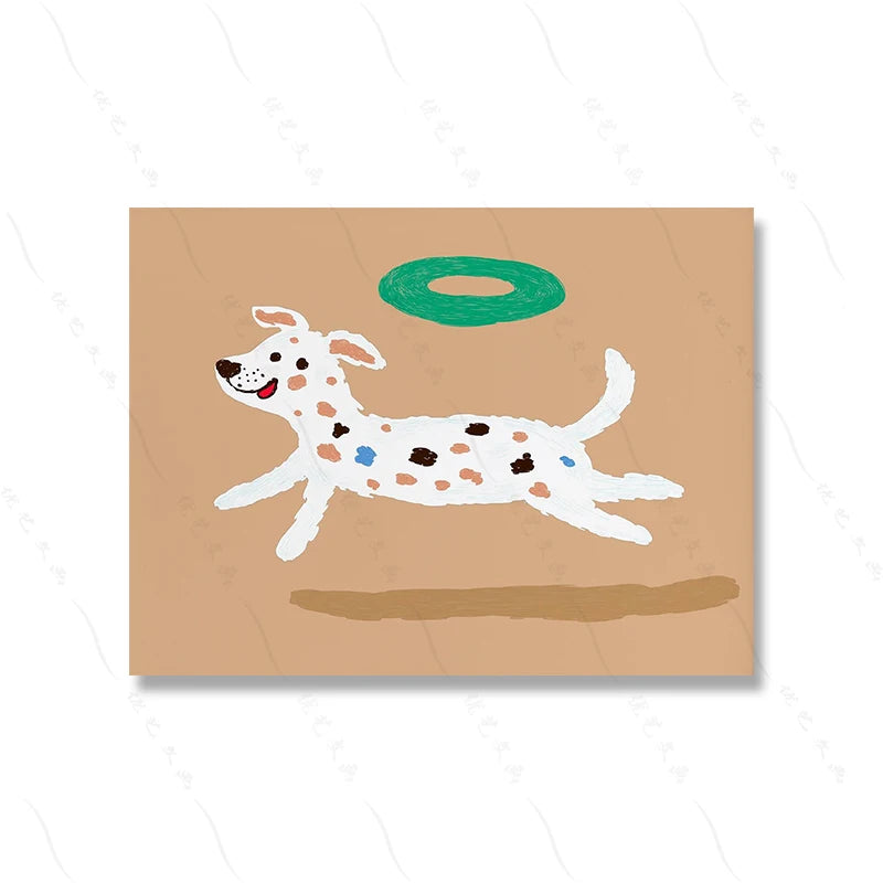Playful pups on canvas bring whimsical charm to your little one's bedroom or teen's hangout space. These adorable doggy designs add a pawsome touch to any playroom wall!