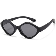 Load image into Gallery viewer, The perfect pair of sunglasses for the little ones in your life - these polarized UV400 sun glasses are flexible, anti-reflective, and come in multiple colors including a vibrant pink. Designed in a retro diamond shape, your child will be stylish and protected from the sun&#39;s harmful rays.
