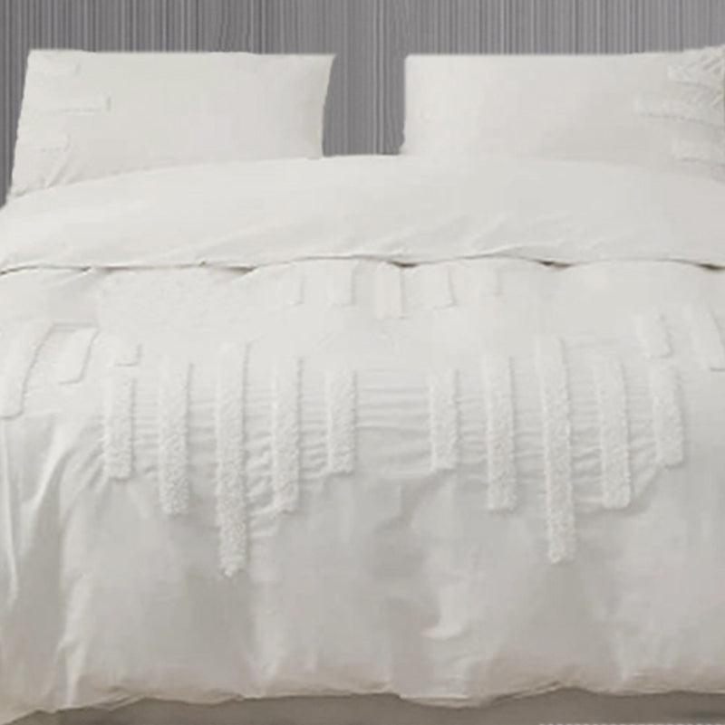 White Cotton Bedding Set | Multiple Sizes