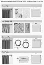 Load image into Gallery viewer, Black and White Striped Curtain Panel | Multiple Sizes
