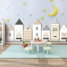 Load image into Gallery viewer, Transform your kids&#39; bedroom or playroom with these fun and exciting 3D Wall Decor Houses! Each decal has 0.59 inches of thickness and is made of durable PVC that will last through many adventures. Create a whimsical atmosphere in any space to spark your child&#39;s imagination! 
