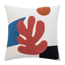 Load image into Gallery viewer, Add stylish flair and comfort to your child&#39;s bedroom with this beautiful coral embroidered pillow cover. Crafted with soft fabric, its distinct embroidery pattern will bring a touch of happiness to any nursery or kids&#39; room. Ready for a cozy retreat? Get this pillow cover today!
