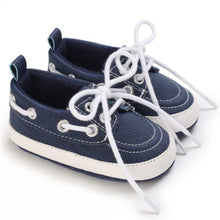 Load image into Gallery viewer, Make your baby&#39;s first steps dare to be stylish with these Classic Baby Shoes! Your little one can choose from multiple colors that add just the right charm to their outfit. Soft and comfortable, these cool loafer shoes will keep your baby&#39;s feet comfortable while making them look oh so cute! Upper Material: PU. Outsole Material: Cotton. Closure Type: Hook &amp; Loop.
