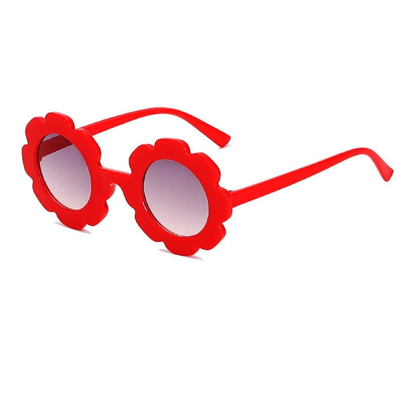 Red sunflower kids sunglasses for your little diva. These sunglasses are perfect for kids ages 3 to 9 years.