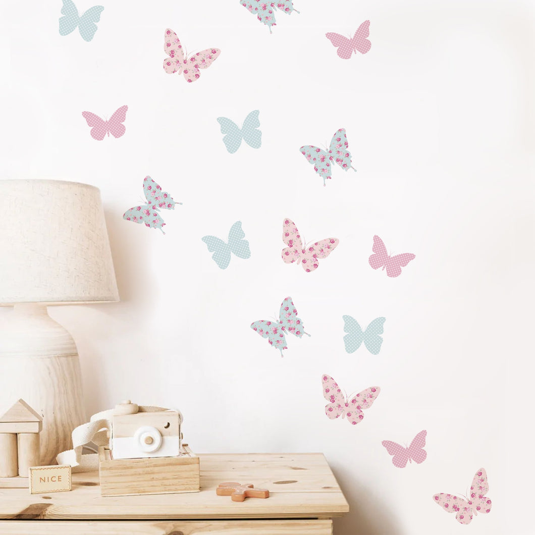 Brighten up any nursery or kids' room with our butterfly decals! These vibrant vivid stars are made of eco-friendly, waterproof PVC to add a touch of color and fun to any flat surface. Easy to apply without tools, just peel, stick and watch faces light up with joy! Comes with 6 sheets of 6 butterflies each, totaling 36 in all. Get creative and enjoy! Butterfly size: 2.95 inches x 3.23 inches ( 7.5cm x 8.2cm). 