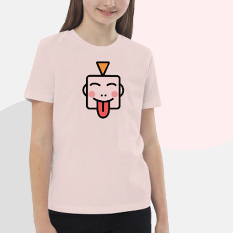 Put your kids in this fun pink Livieboo t-shirt that's cute, super comfortable, and made of natural fabrics! Perfect for kids ages 3 to 14! This 100% organic cotton tee is sure to become their favorite!